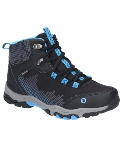 Cotswold Unisex Childrens/Kids Ducklington Lace Up Hiking Boots (Black/Blue)