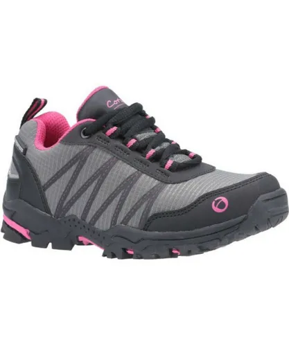 Cotswold Unisex Childrens/Kids Little Dean Lace Up Hiking Waterproof Trainer (Pink/Grey) - Multicolour