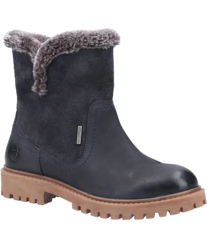 Cotswold Womens Aldestrop Fleece-Lined Boots - Navy Leather