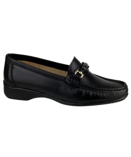 Cotswold Womens Barrington Ladies Loafer Slip On Shoes (Black)