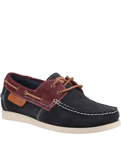 Cotswold Womens/Ladies Idbury Suede Boat Shoes (Navy)
