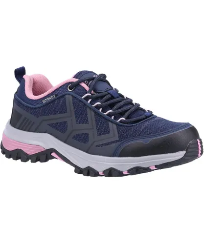Cotswold Womens/Ladies Wychwood Low WP Walking Shoes (Navy/Pink) - Multicolour