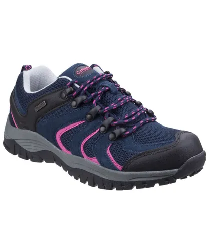 Cotswold Womens Stowell Low Hiking Shoe - Blue Leather