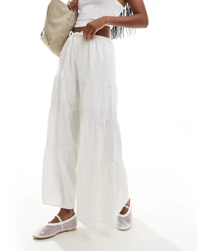 Cotton:On Haven tiered maxi skirt in white