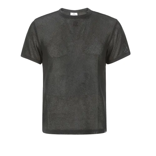 Courrèges , AC Mesh T-Shirt ,Black male, Sizes: