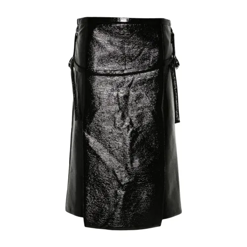 Courrèges , Black Skirts ,Black female, Sizes: