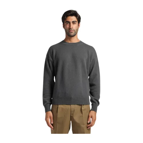 Covert , Round-neck Knitwear ,Gray male, Sizes: