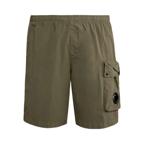 C.p. Company , Army Green Swim Shorts ,Green male, Sizes: