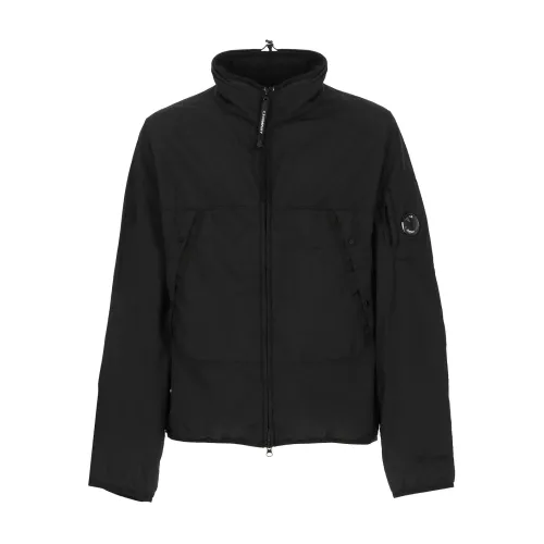 C.p. Company , Black Nylon Padded Jacket for Men ,Black male, Sizes: