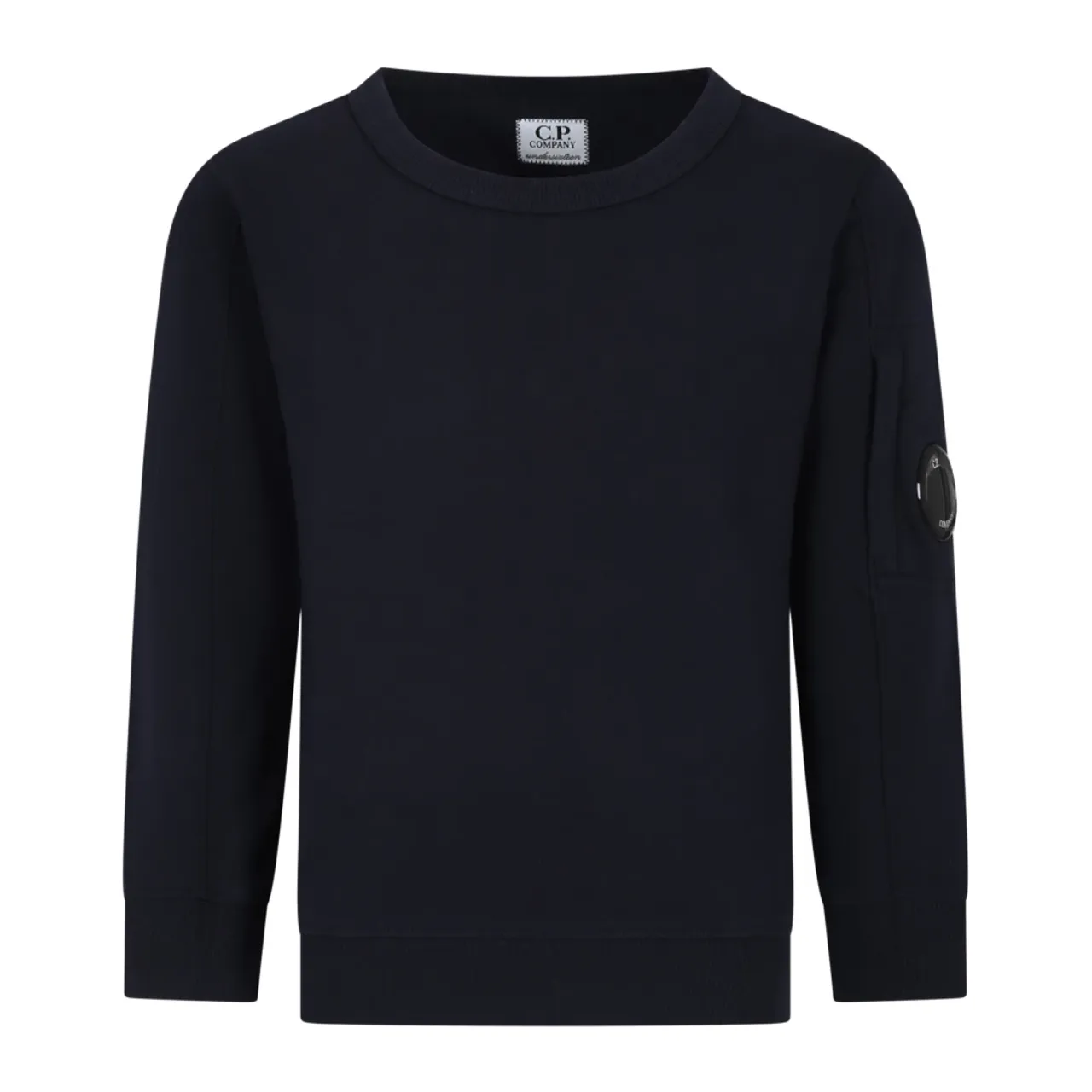 C.p. Company , Blue Brushed Cotton Sweatshirt ,Blue unisex, Sizes: