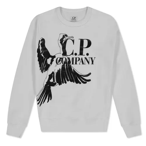 CP Company Boys Bird Logo Sweatshirt - White