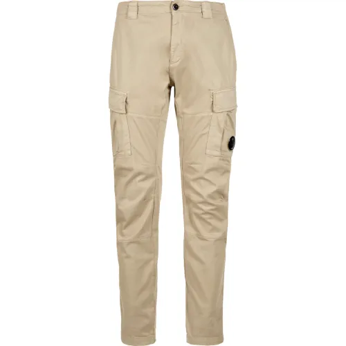 C.p. Company , Brown Stretch Cargo Pants ,Beige male, Sizes: