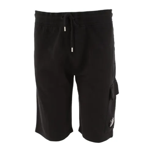 C.p. Company , Cargo Bermuda Shorts ,Black male, Sizes: