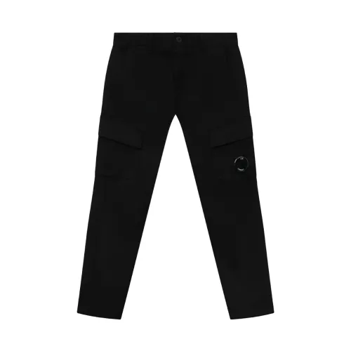 C.p. Company , Cargo Pants with Lens Motif ,Black male, Sizes: