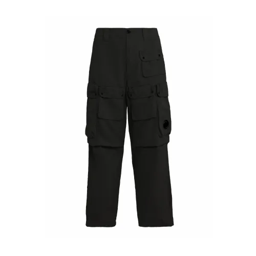 C.p. Company , Cargo Pocket Pants ,Black male, Sizes: