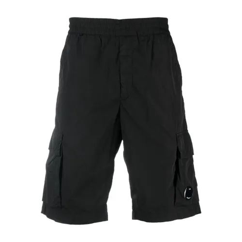 C.p. Company , Chrome R Cargo Shorts ,Black male, Sizes: