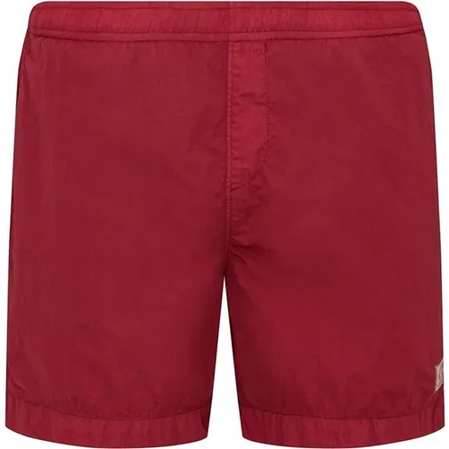 CP COMPANY Chrome-R Swim Shorts - Red
