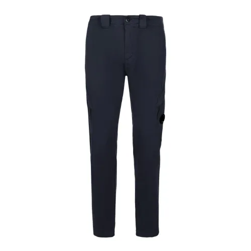 C.p. Company , Classic Cargo Pants with Ergonomic Fit ,Blue male, Sizes: