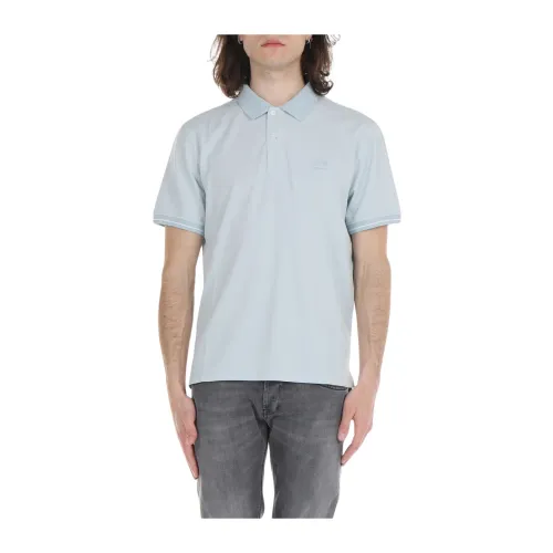 C.p. Company , Cotton Polo Shirt ,Blue male, Sizes: