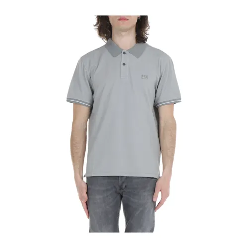 C.p. Company , Cotton Polo Shirt ,Gray male, Sizes: