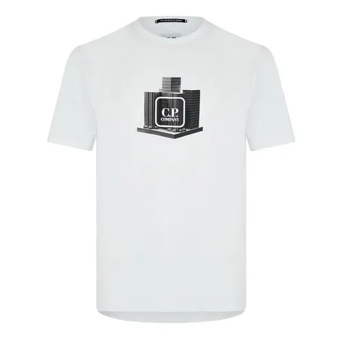 Cp Company Cp Logo Crew T-Shirt Sn32 - White