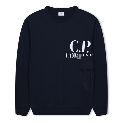 CP Company CP Logo Sweat Jn42 - Blue