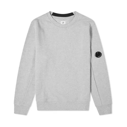 C.p. Company , Diagonal Raised Fleece Sweatshirt ,Gray male, Sizes: