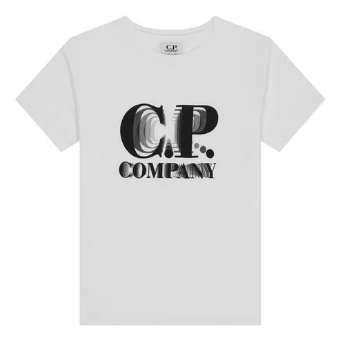 Cp Company Echo Logo t Shirt - White