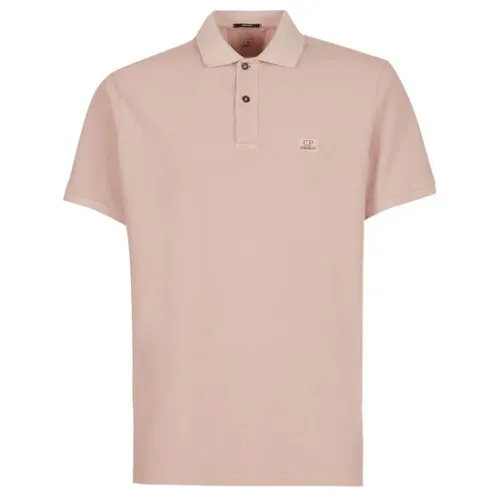 C.p. Company , Elevate Your Wardrobe with 24/1 Piquet Polo ,Pink male, Sizes: