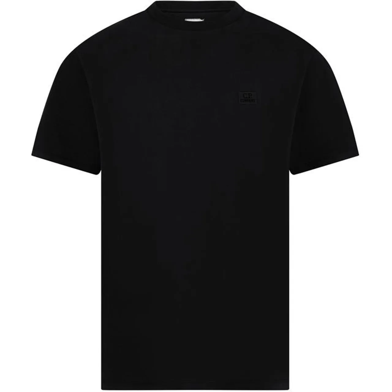 CP COMPANY Embroidered Logo T-Shirt - Black