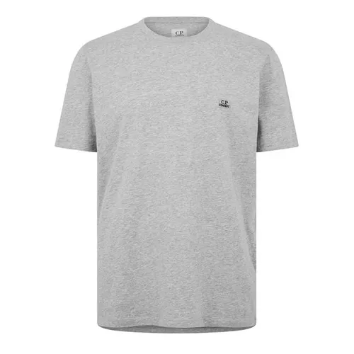 CP COMPANY Embroidered Logo T-Shirt - Grey