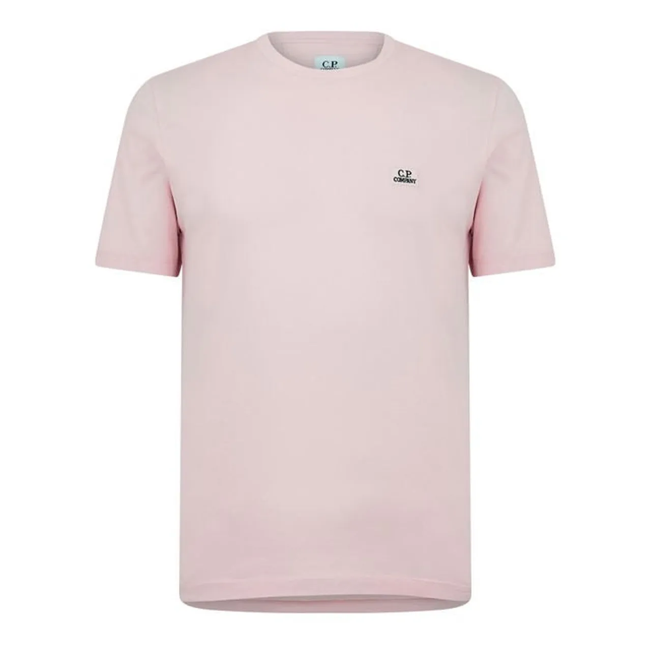 CP COMPANY Embroidered Logo T-Shirt - Pink