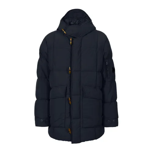 C.p. Company , Flatt Nylon Down Jacket ,Blue male, Sizes: