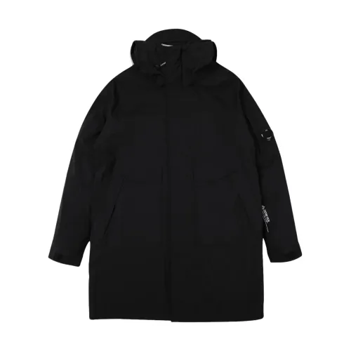 C.p. Company , Gore-Tex Infinium Parka Coat ,Black male, Sizes: