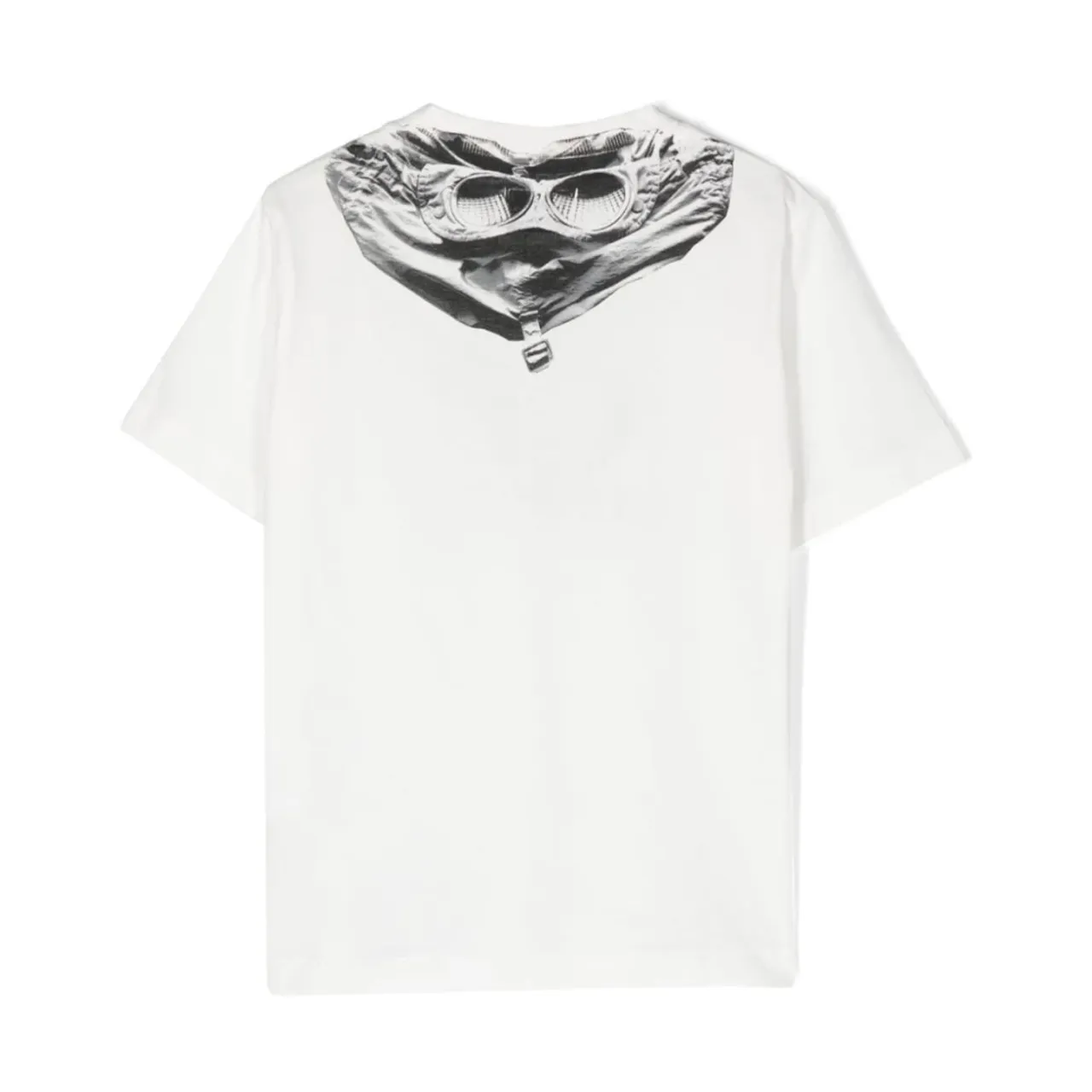 C.p. Company , Graphic Print White T-shirt ,White male, Sizes: