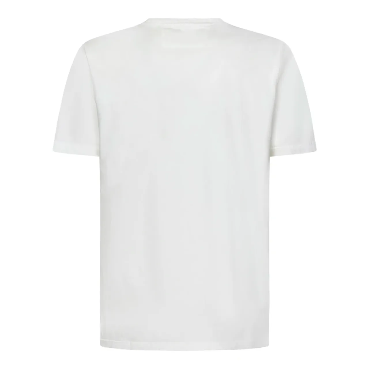 C.p. Company , Graphic Print White T-shirts and Polos ,White male, Sizes: