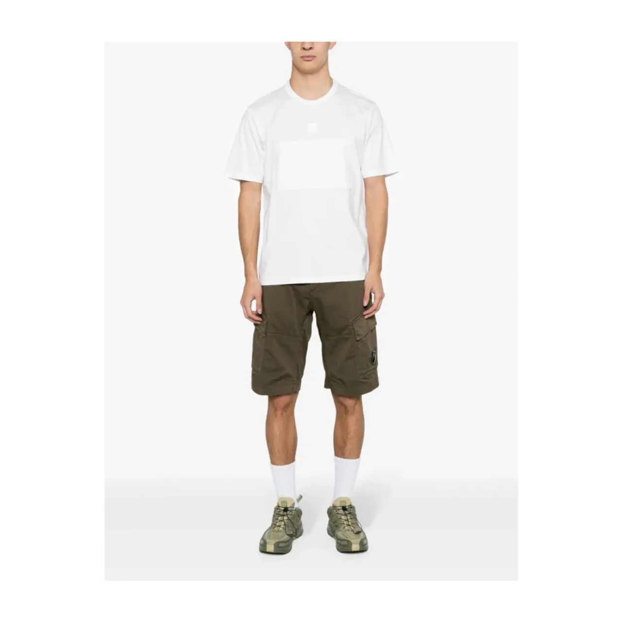 C.p. Company , Green Cargo Bermuda Shorts ,Green male, Sizes: