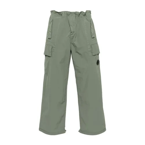 C.p. Company , Green Nylon Cargo Trousers ,Green male, Sizes: