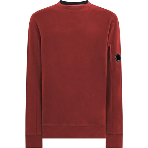 CP COMPANY Heavyweight Lens Sweatshirt - Red