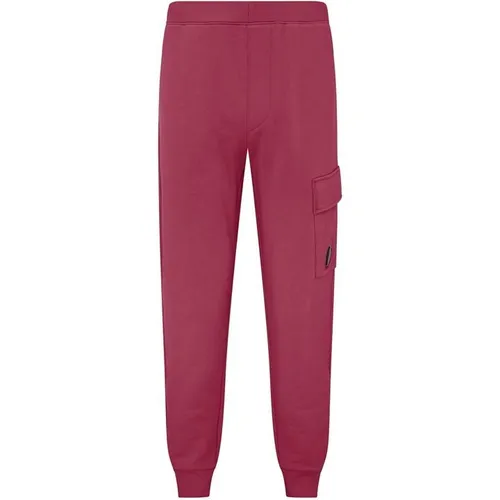 CP COMPANY Lens Jogging Bottoms - Red