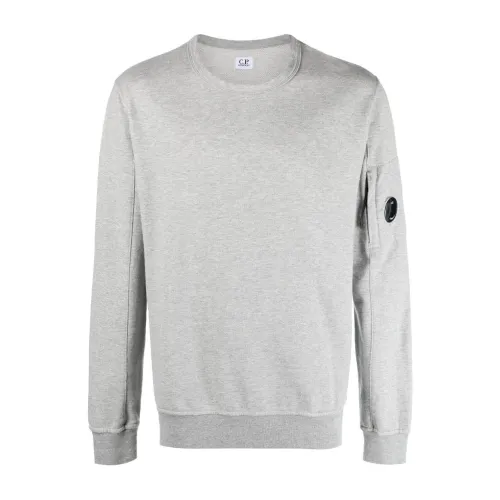 C.p. Company , Light Fleece Sweatshirt ,Gray male, Sizes:
