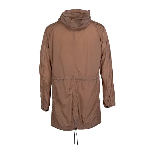 C.p. Company , Lightweight Waterproof Parka with Hood ,Brown male, Sizes:
