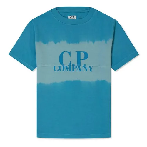 CP Company Logo Print T-Shirt - Blue