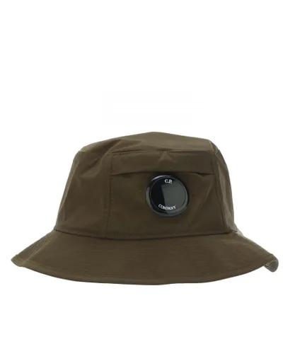 C.P. Company Mens Accessories Chrome-R Bucket Hat in Khaki - Green