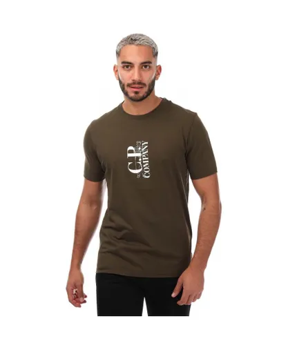C.P. Company Mens British Sailor T-Shirt in Khaki Cotton