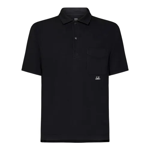 C.p. Company , Mens Clothing T-Shirts Polos Black Ss24 ,Black male, Sizes: