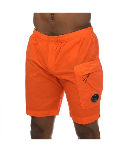 C.P. Company Mens Eco-Chrome R Swim Shorts in Orange