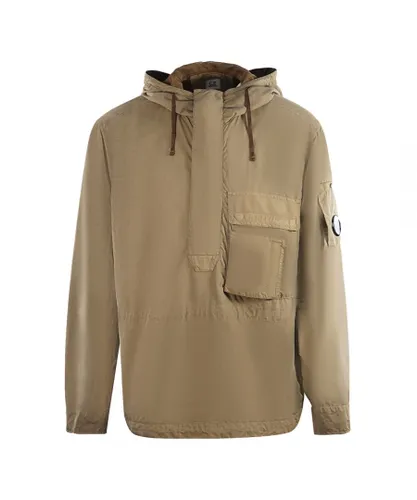 C.P. Company Mens Flat Nylon Lead Brown Overshirt Jacket