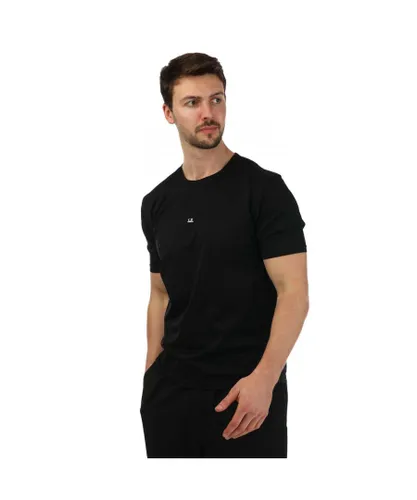 C.P. Company Mens Jersey No Gravity T-Shirt in Black Cotton