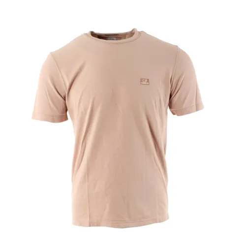 C.p. Company , Mens Pink T-Shirt 100% Cotton ,Pink male, Sizes: